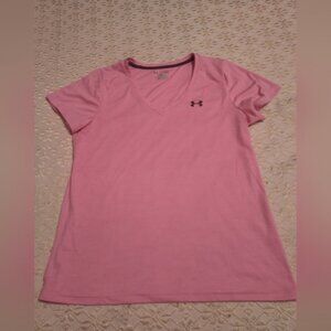 Under Armour heat gear pink T-shirt